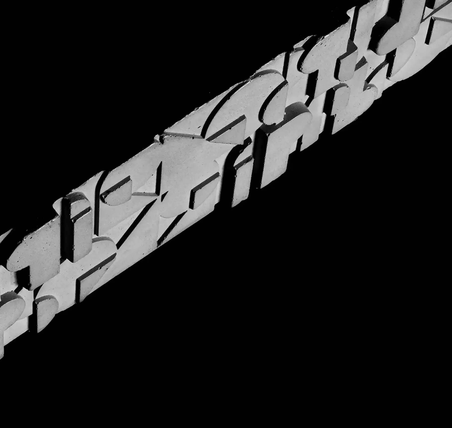 Sculptured surface detail of the Curb concrete coffee table — Lyon Béton